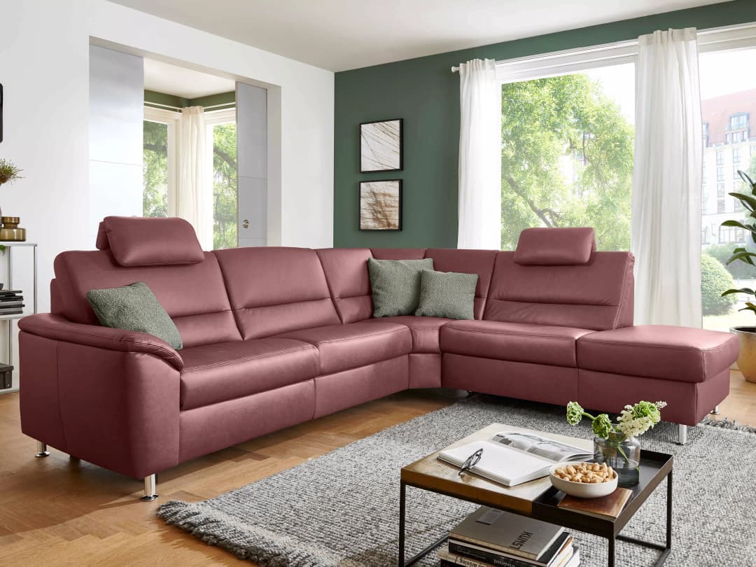 Ecksofa Provesano II | Rot