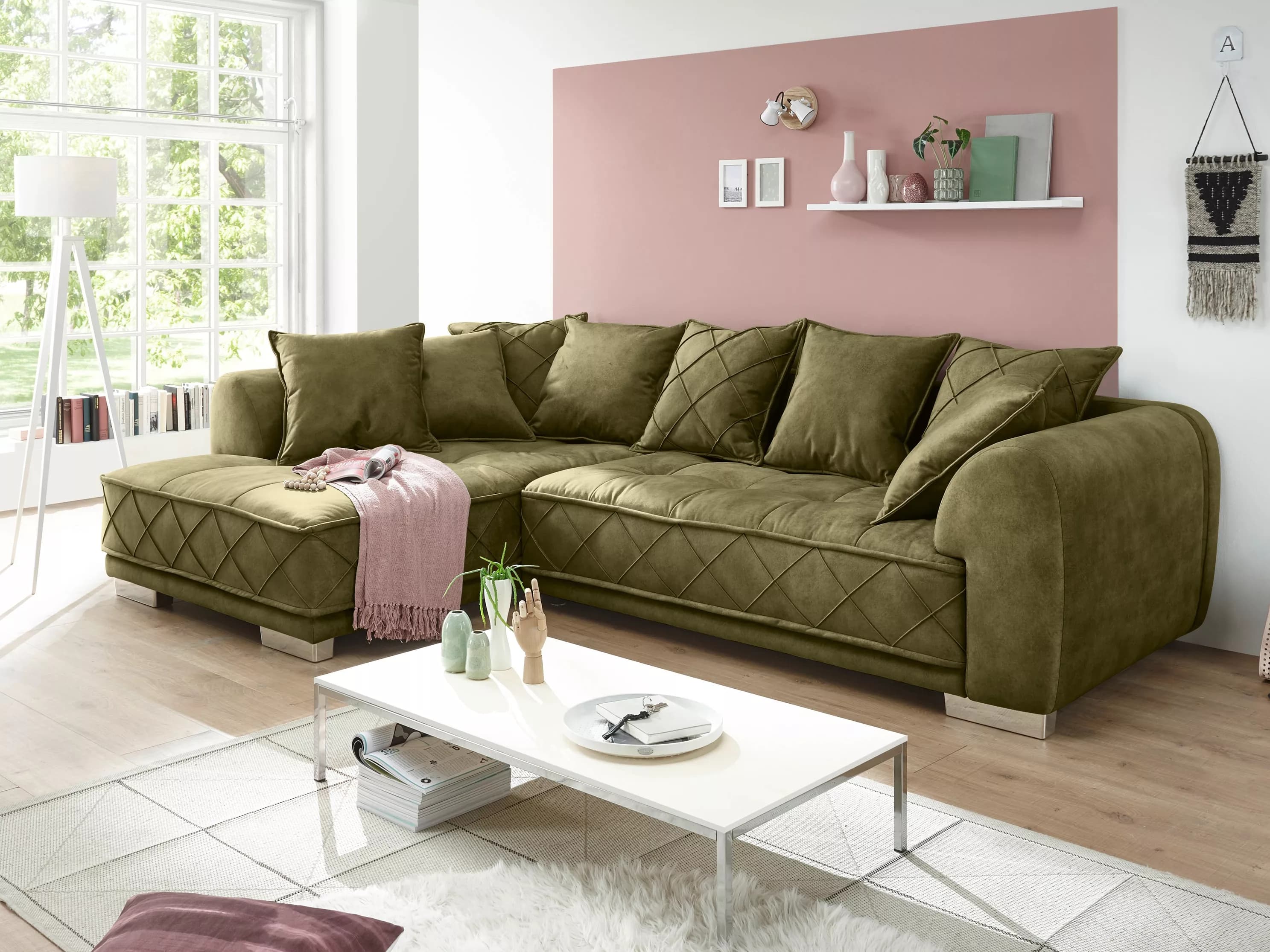 Ecksofa Basil | Grün