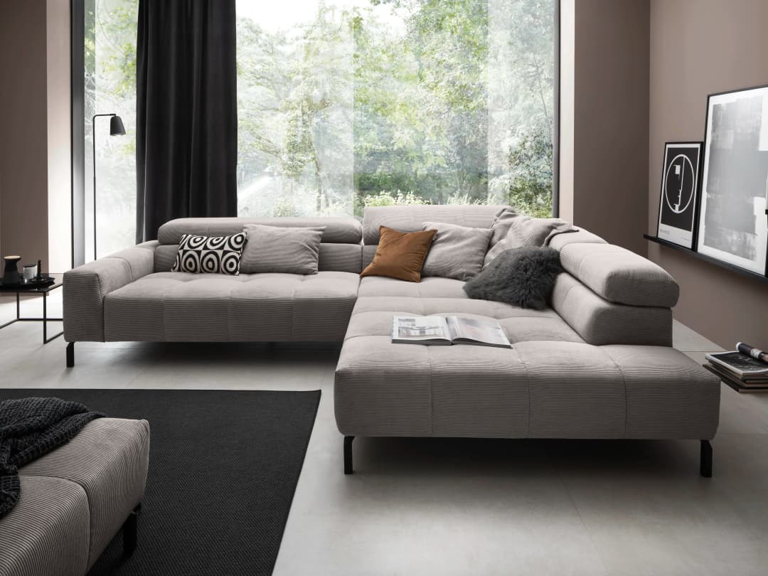 Ecksofa Chellini | Weiß