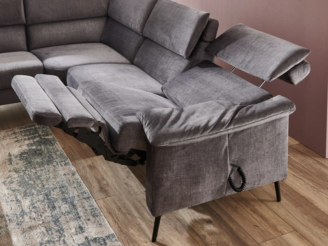 Ecksofa Pirk | Grau