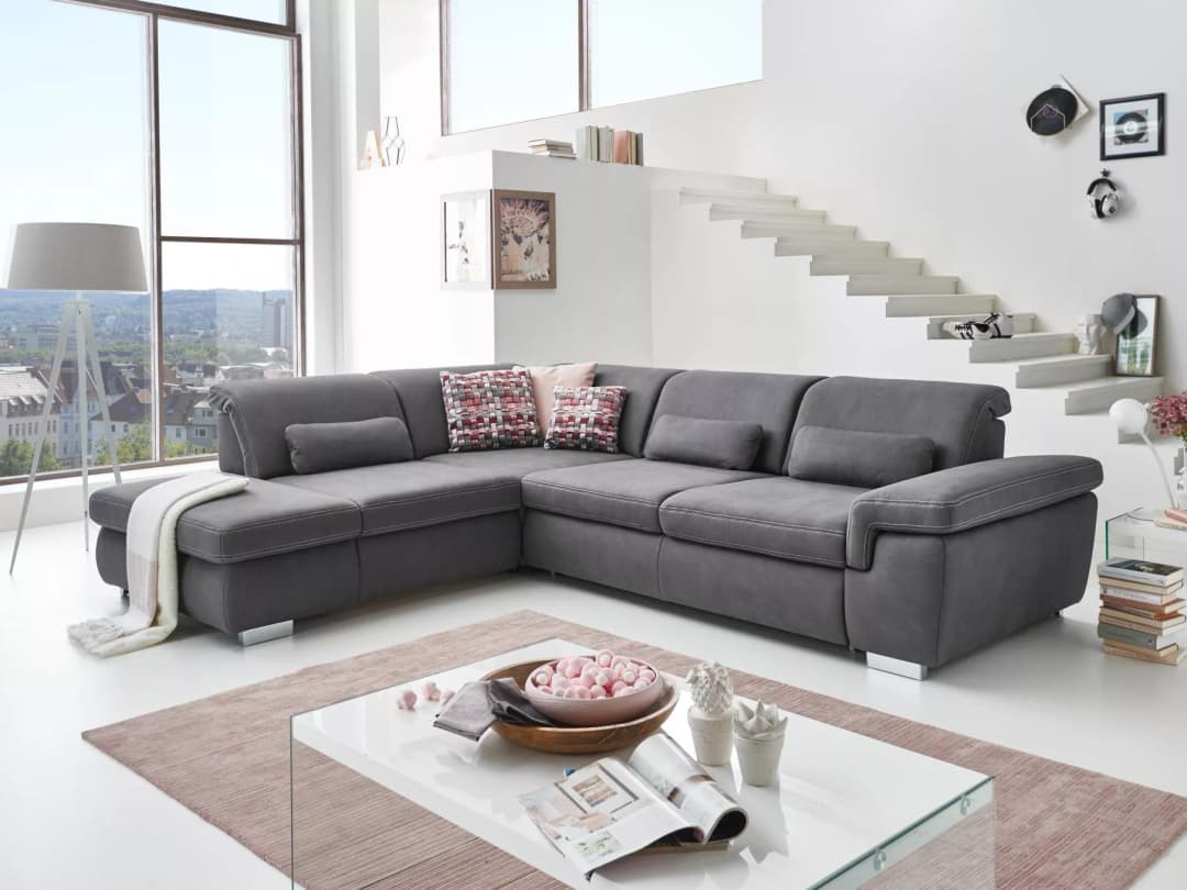 Ecksofa Montello | Grau