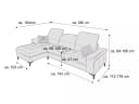 Ecksofa Campalto II | Rot 4