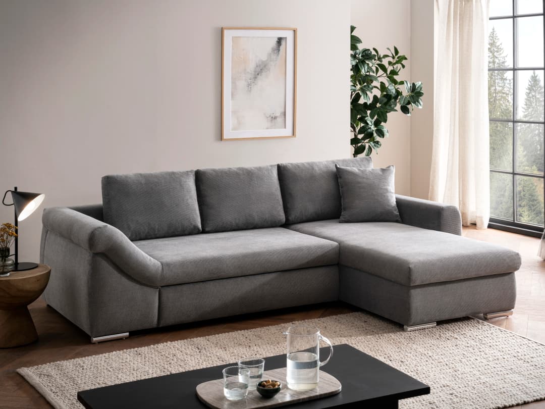 Ecksofa Harley | Grau