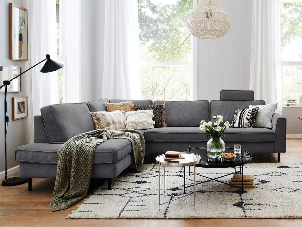 Ecksofa Kaitlynn VIII | Grau