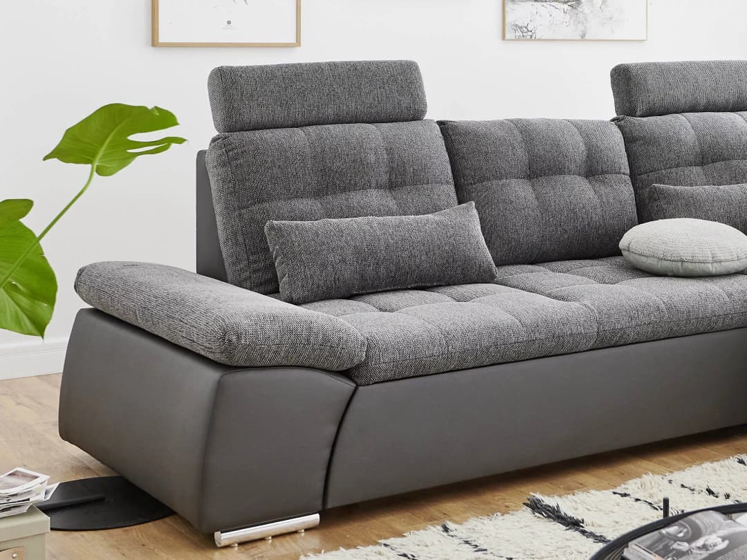 Ecksofa Bussoleno IV | Grau