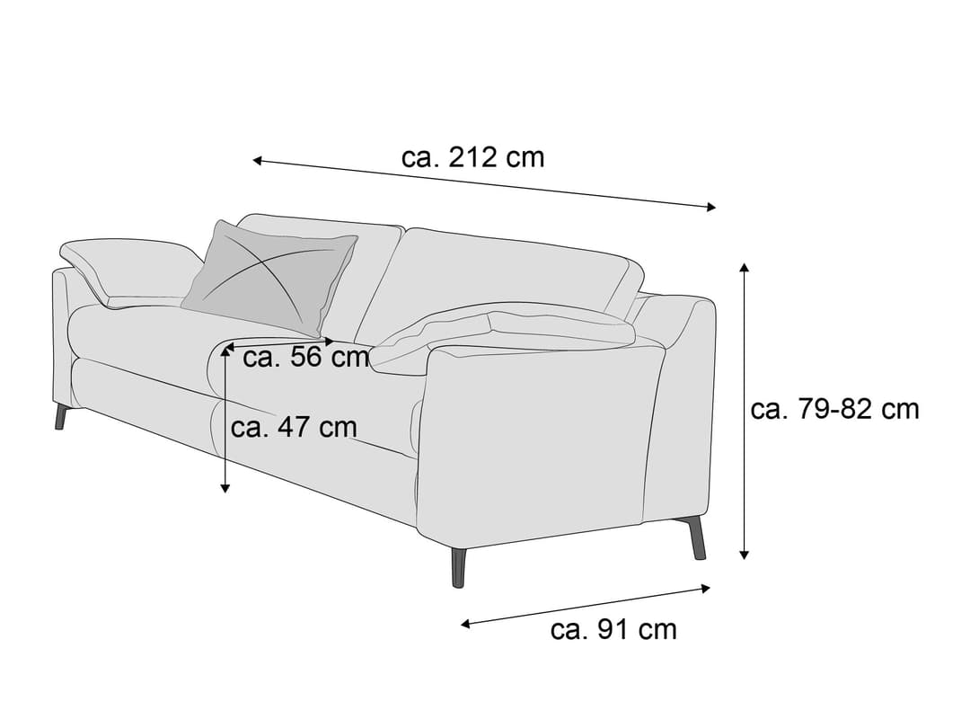 Einzelsofa Parula A | Braun