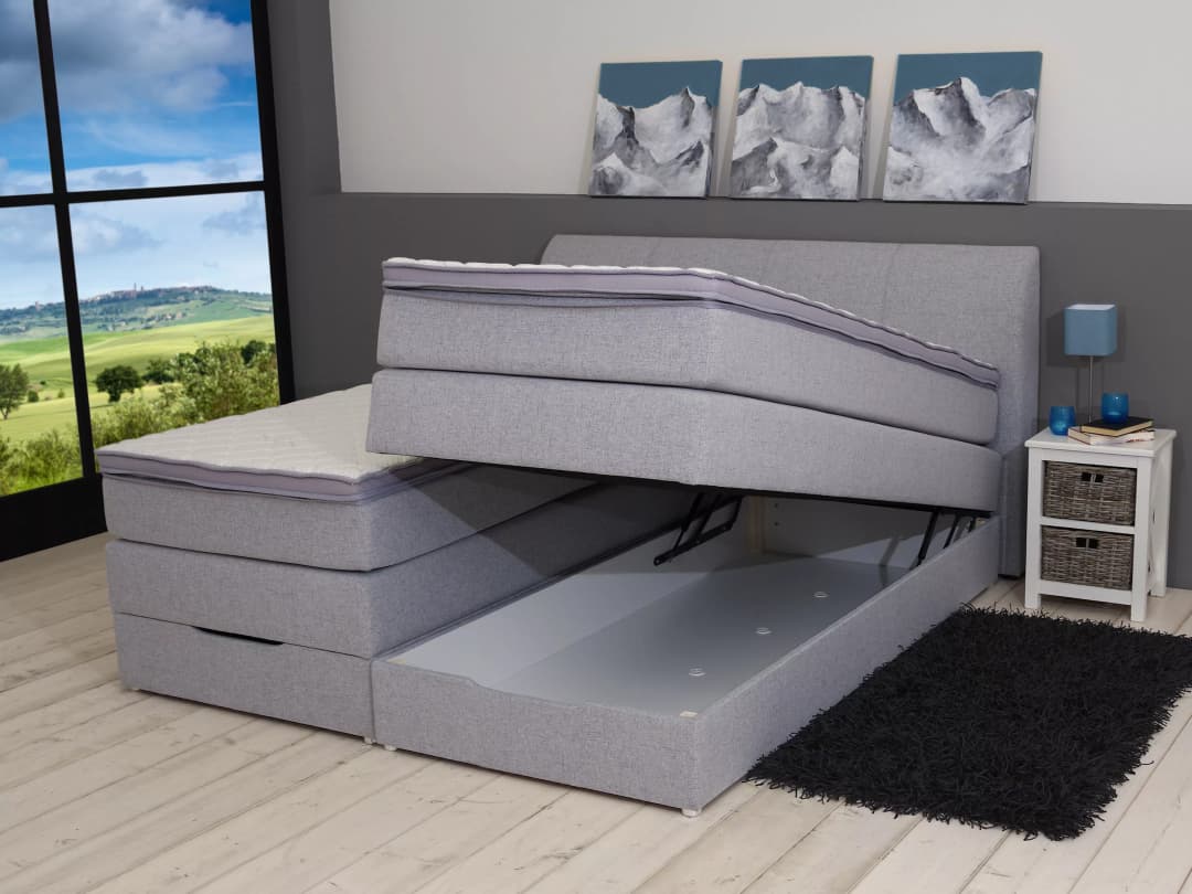 Boxspringbett Semeru III | Silber
