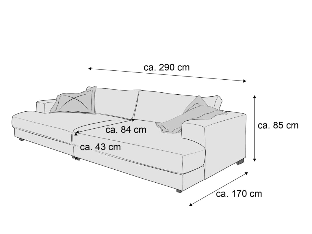 Bigsofa Cairano VI | Rosa