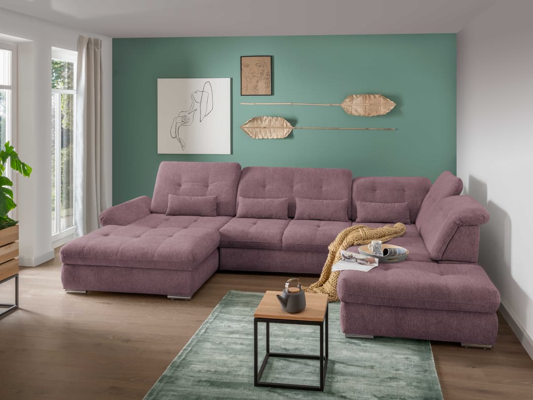 Kabs Wohnlandschaft Bryenne II | Rosa