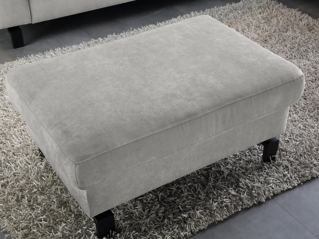 Polsterhocker Cabianca X | Grau