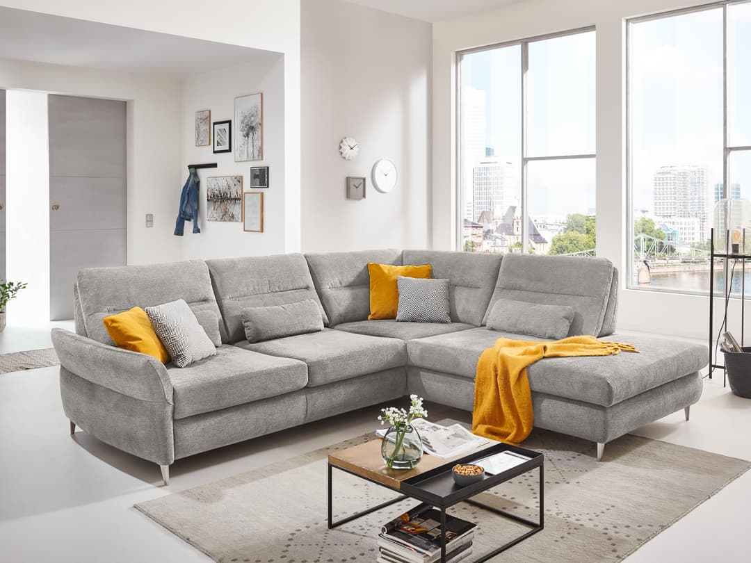 Ecksofa Monno II | Grau