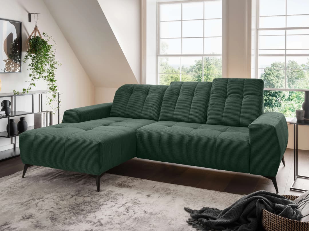Ecksofa Bodra II | Grün