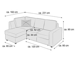 Ecksofa Penta VI | Gelb
