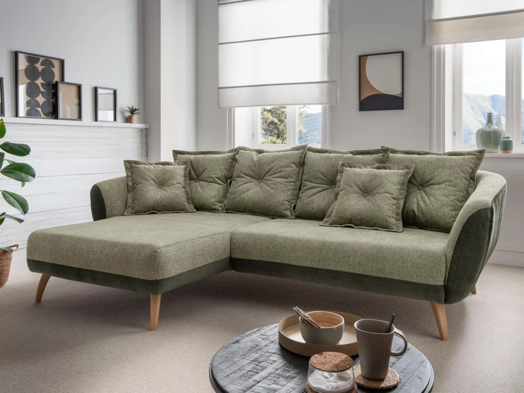 Ecksofa Bennett | Grün