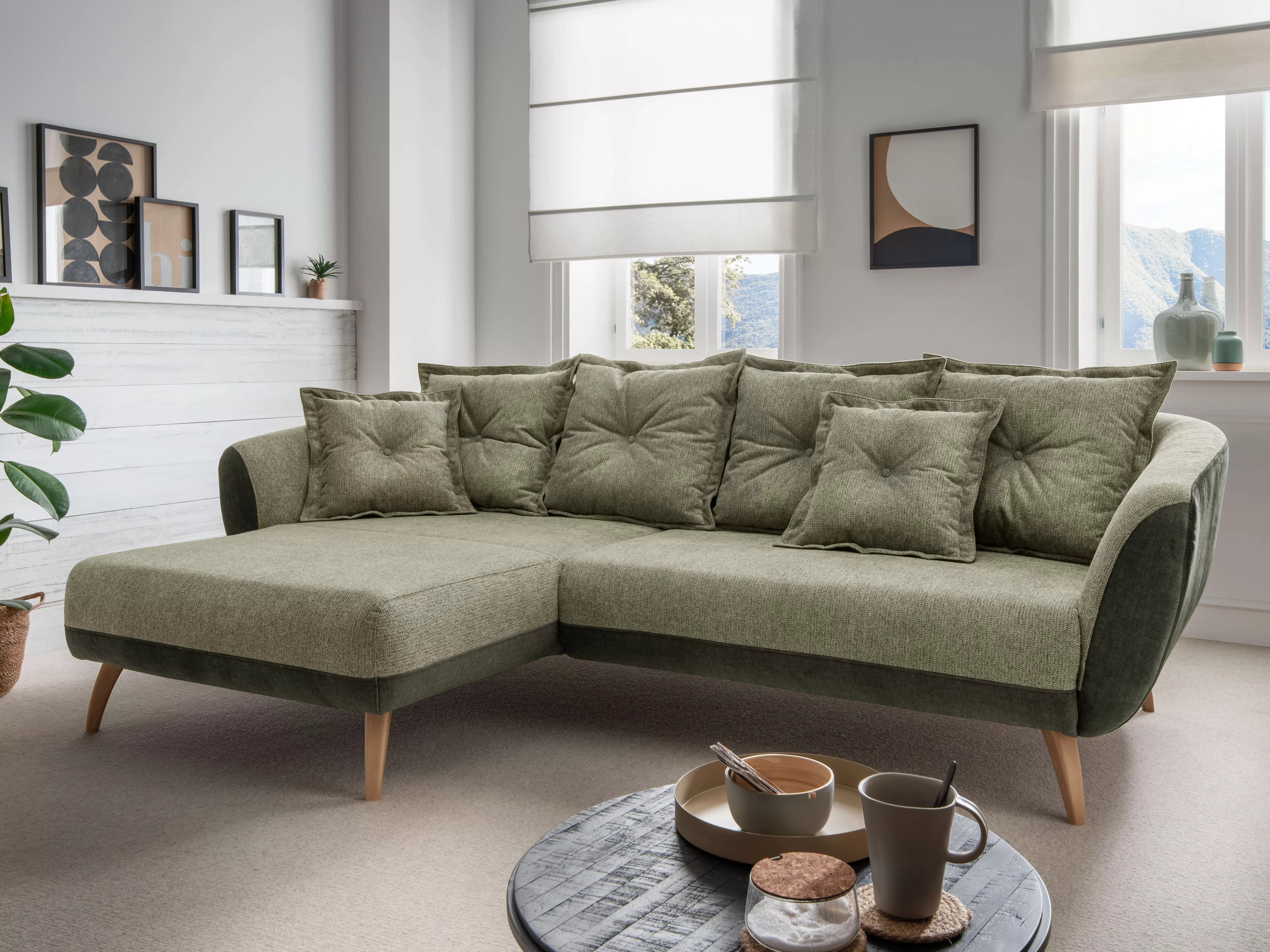 Ecksofa Bennett | Grün