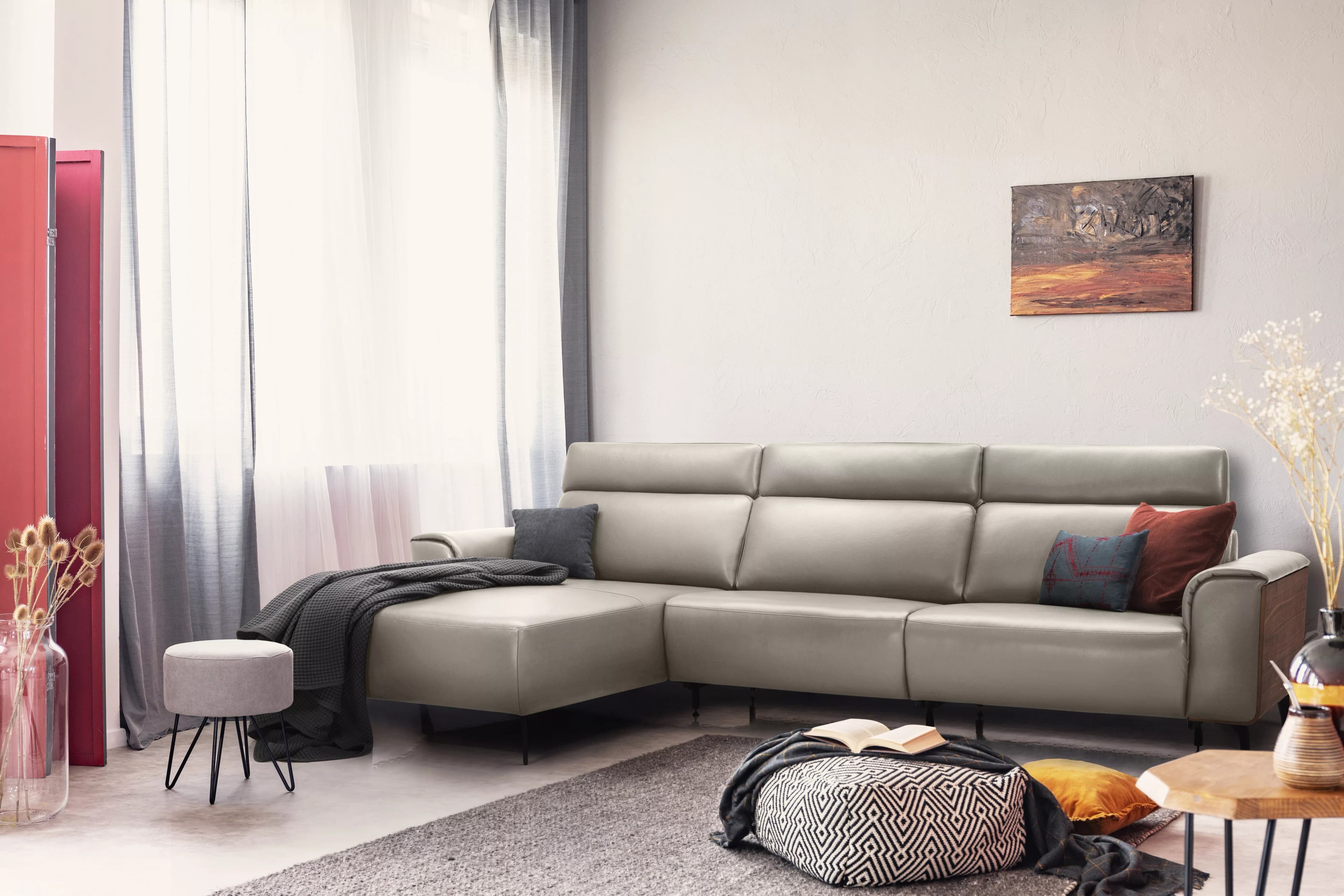 Ecksofa Kapoterra III | Grau