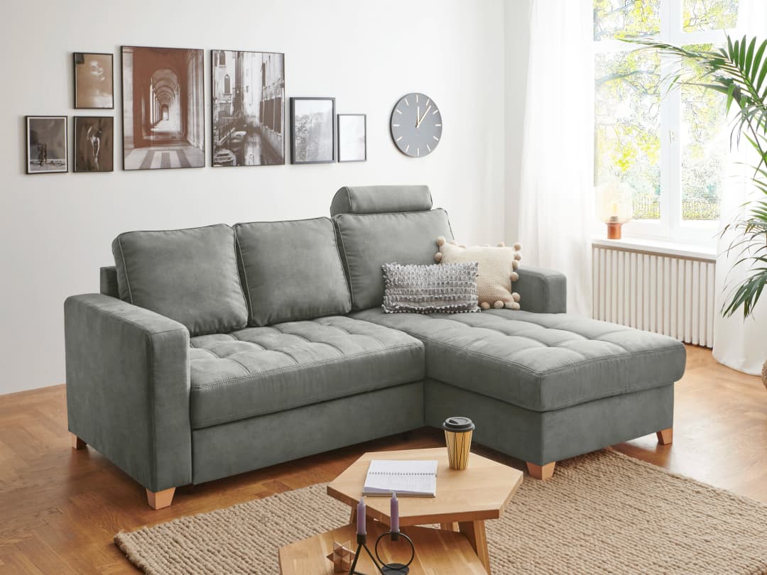 Ecksofa Morris | Grau