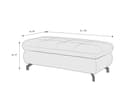 Polsterhocker Marella II | Grau 3