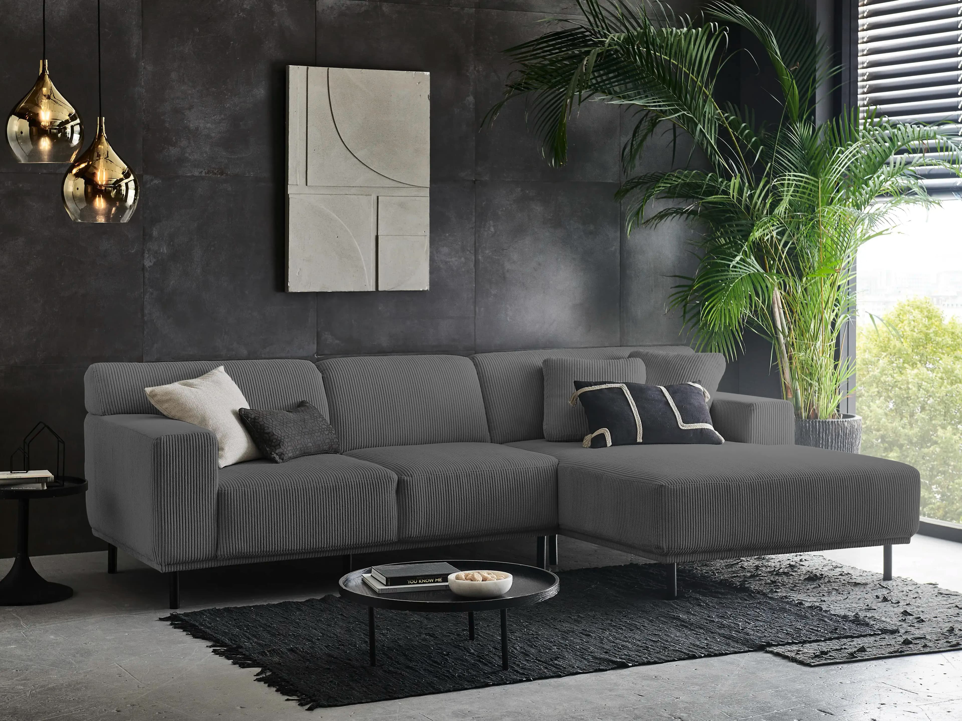 Ecksofa Malcuken II | Grau