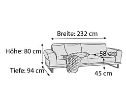 W.Schillig Montanaa II Einzelsofa | Braun