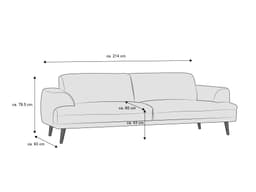 Einzelsofa Karbone | Weiß