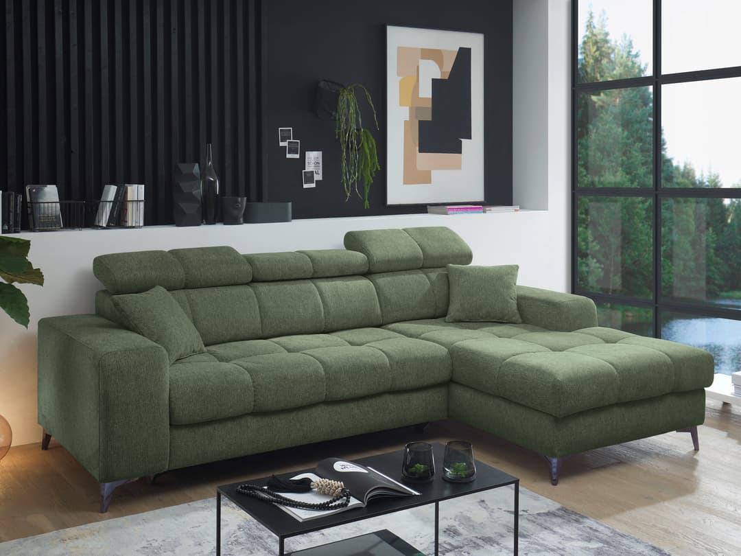 Ecksofa Ballack III | Grün