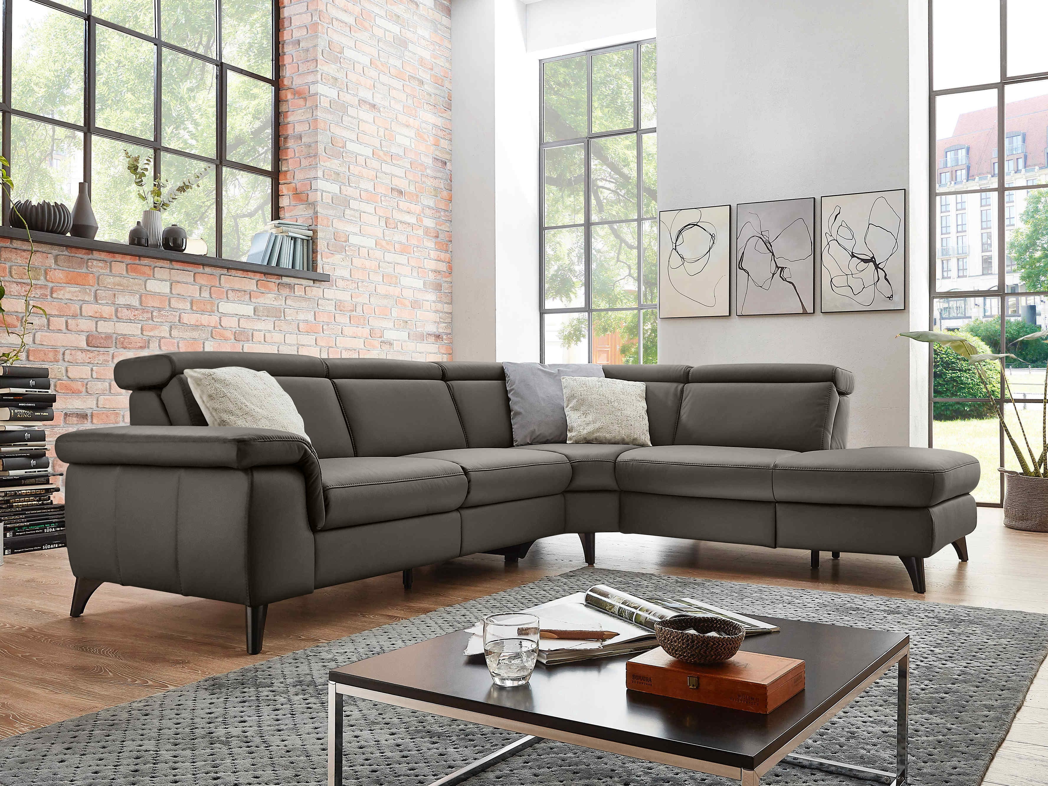 Ecksofa Pomezia XV | Grau