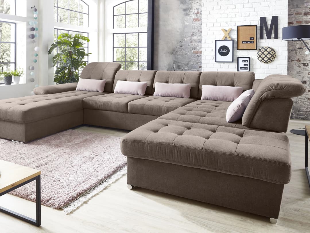 Wohnlandschaft Massa III | Grau