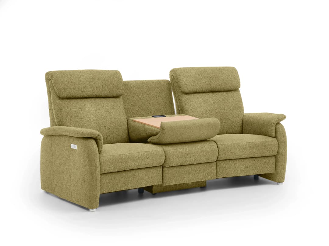 Trapezsofa Calciano VII | Braun