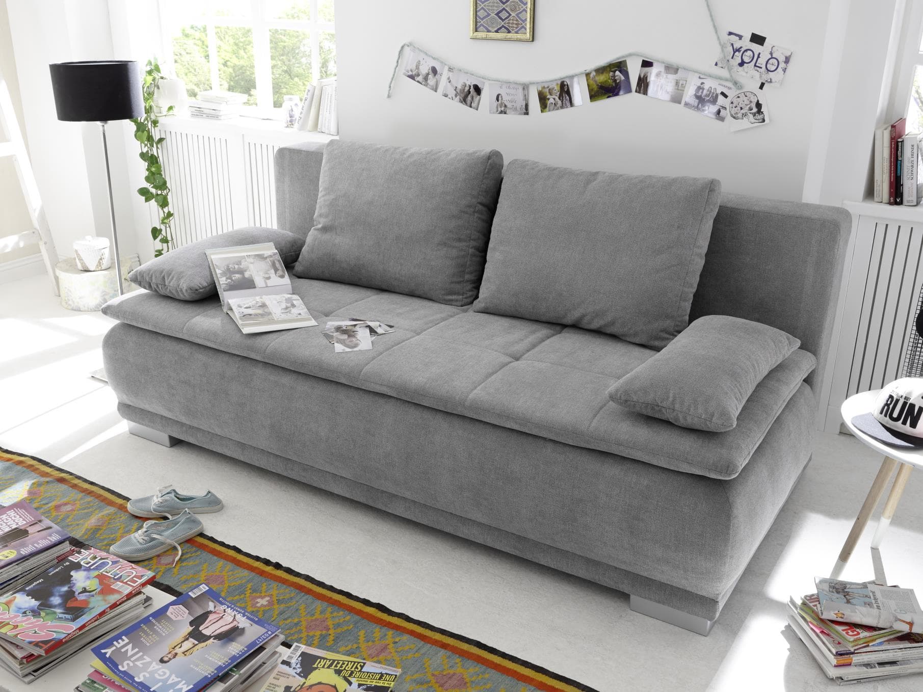 Schlafsofa Bavenzo | Grau
