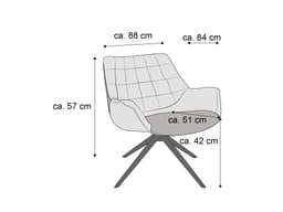 Sessel Zeke | Grau