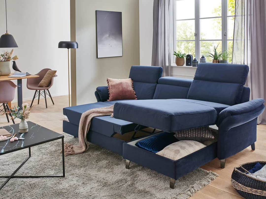 Ecksofa Scandicci IV | Blau