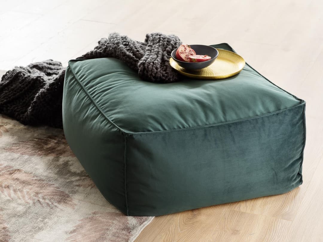 Kabs Polsterhocker Covo II | Türkis