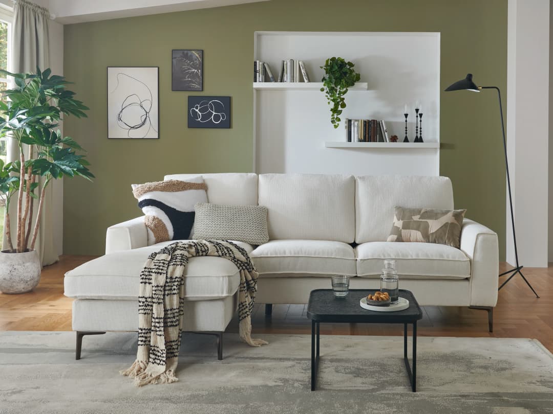 Ecksofa Vilko | Weiß