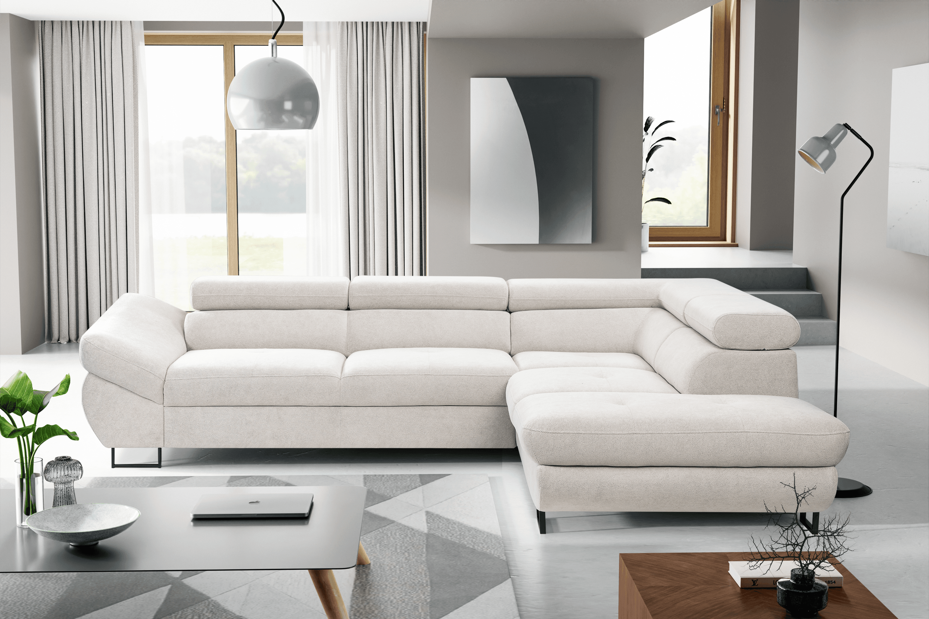 Ecksofa Blaine II | Weiß