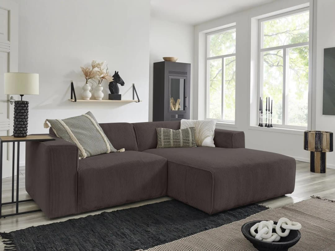 Ecksofa Kaja V | Braun