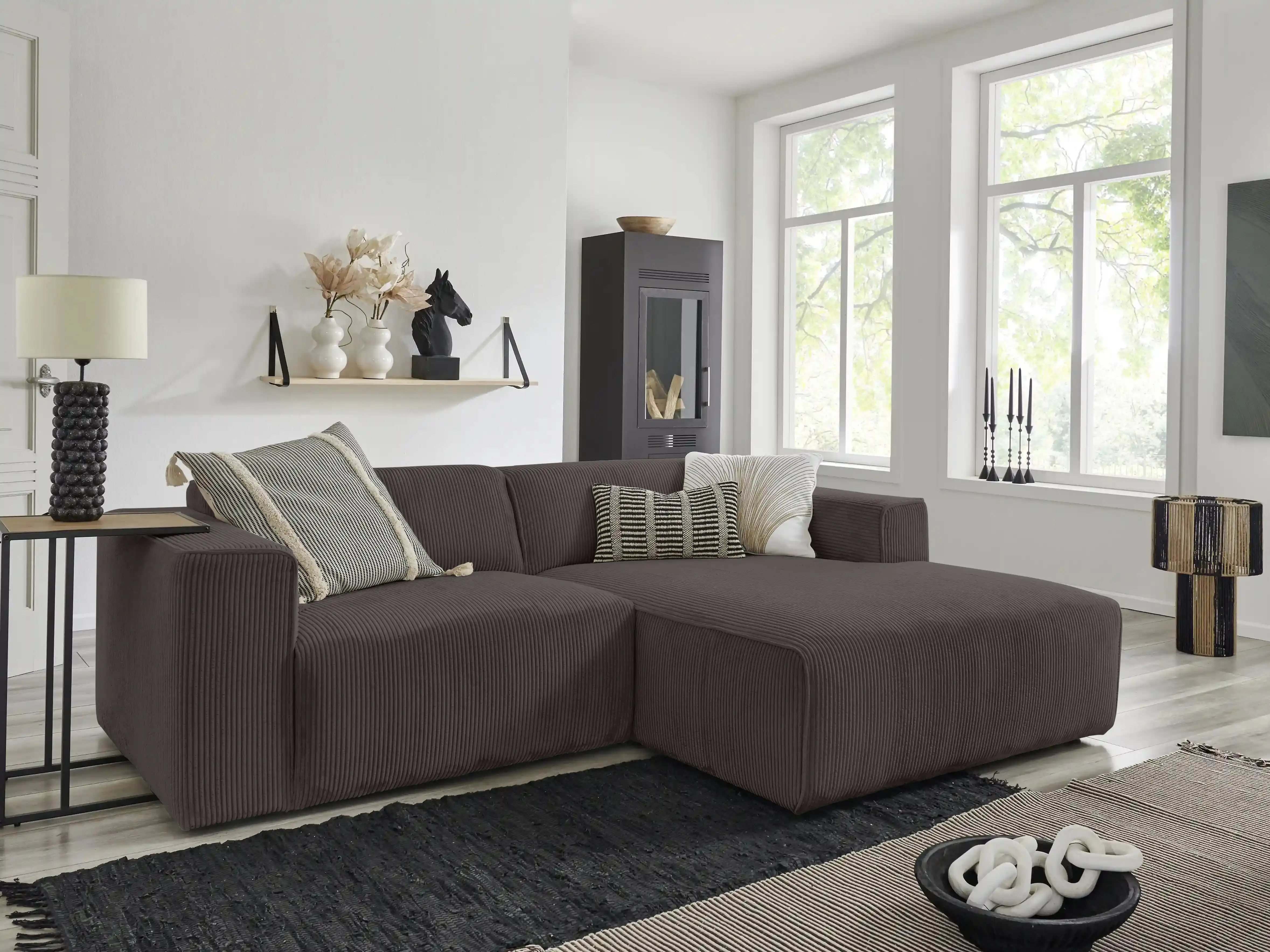 Ecksofa Kaja V | Braun