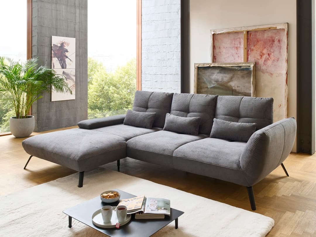 Ecksofa Paola VII | Grau