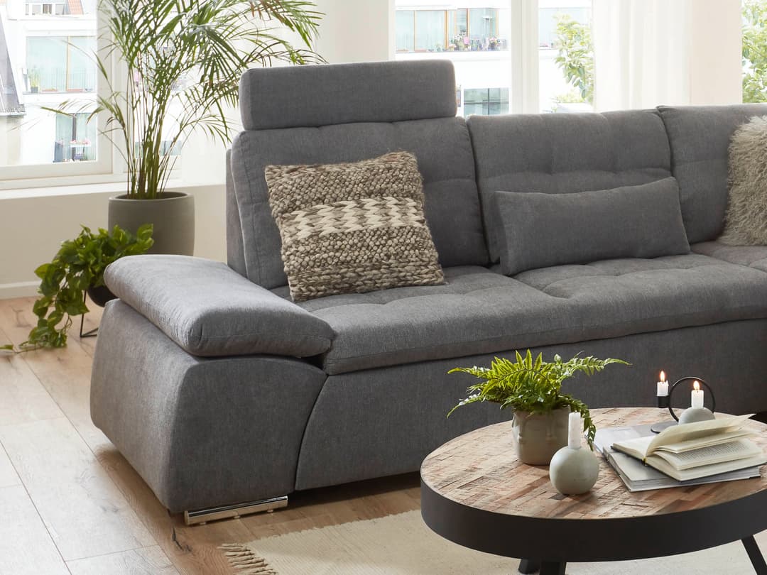 Ecksofa Bovolenta | Grau