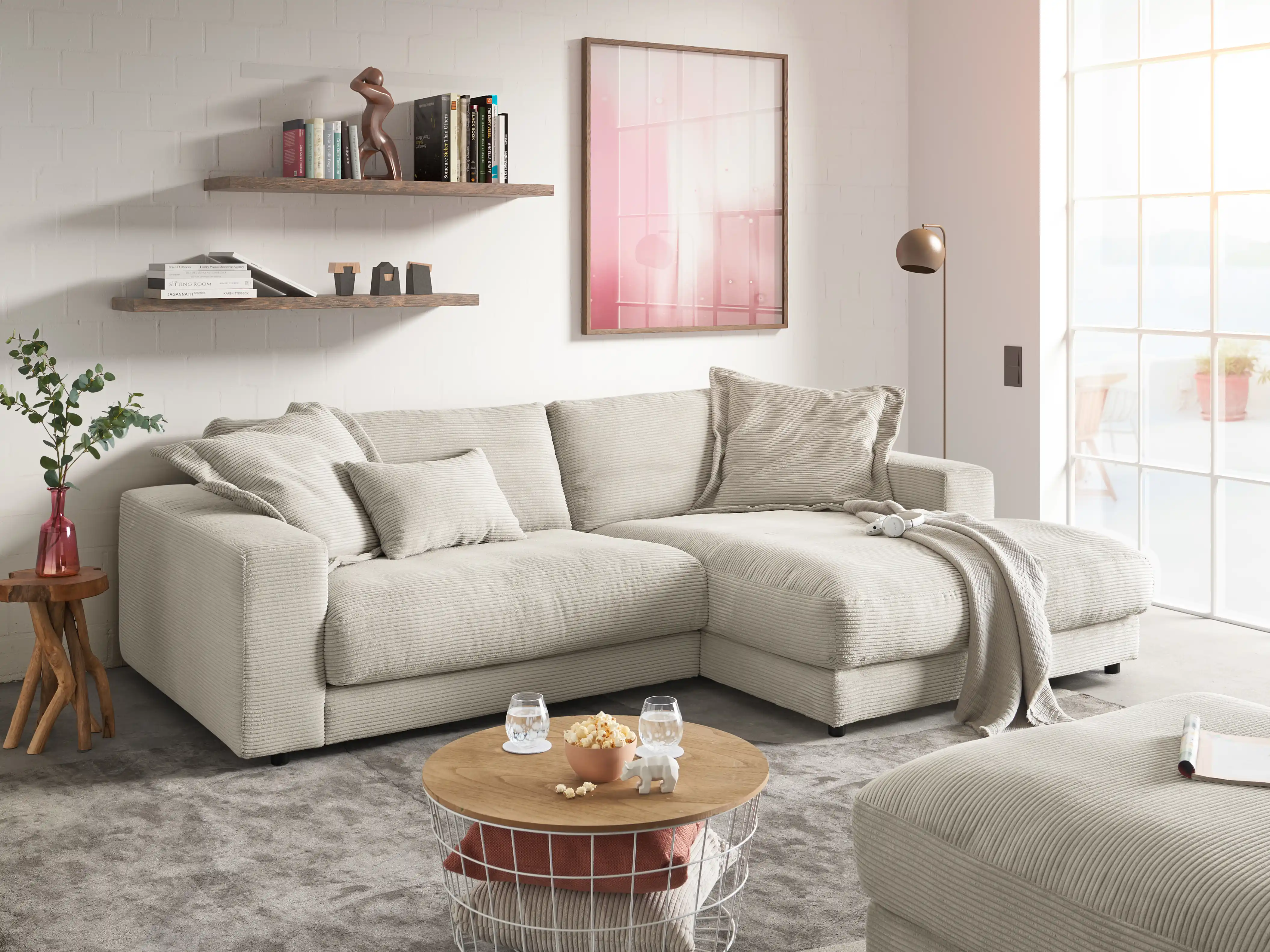 Ecksofa Caldiero VIII | Grau