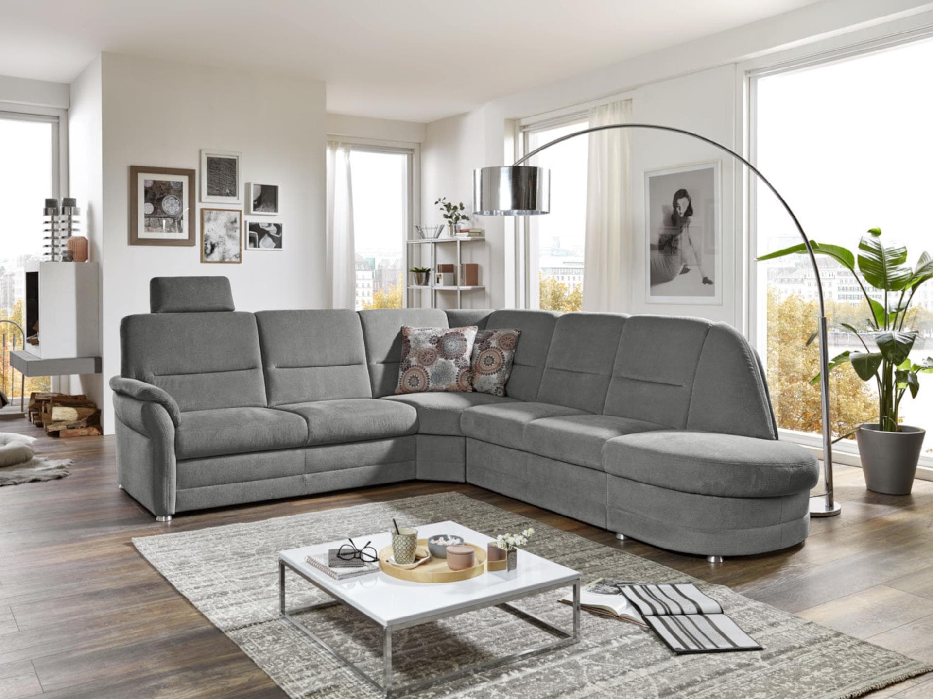 Ecksofa Preta III | Grau
