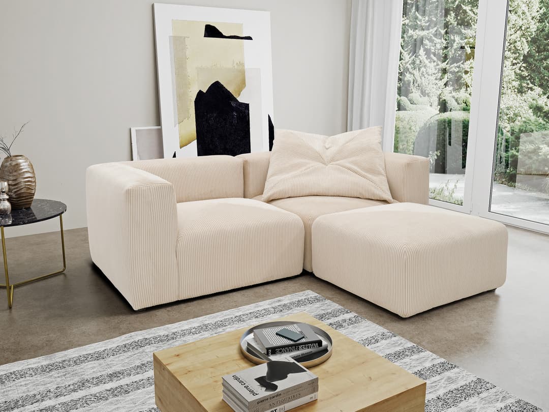 Ecksofa Dorna VI | Weiß