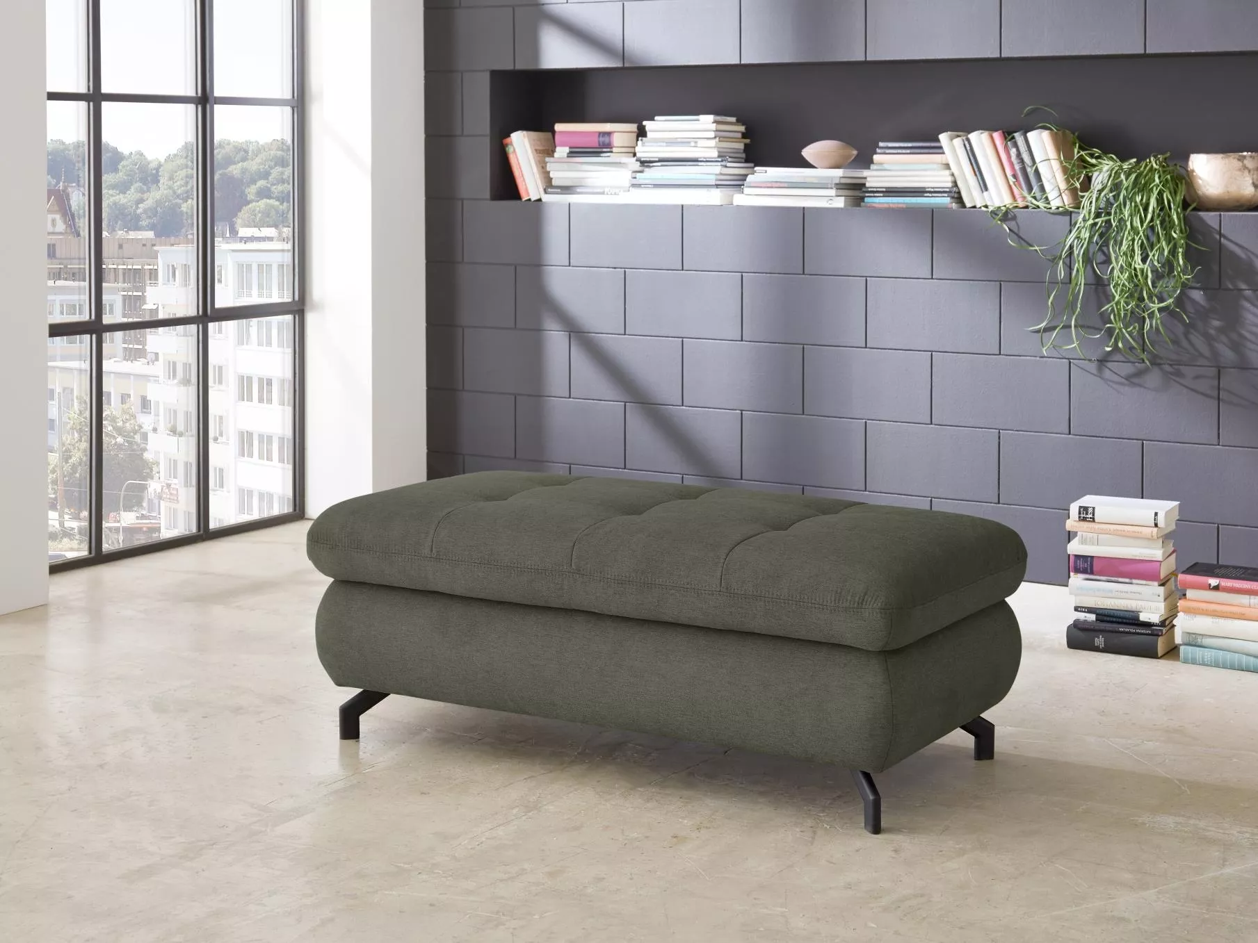 Polsterhocker Marella II | Grün