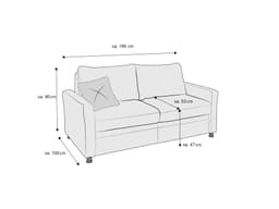 Schlafsofa Metaponto II | Türkis