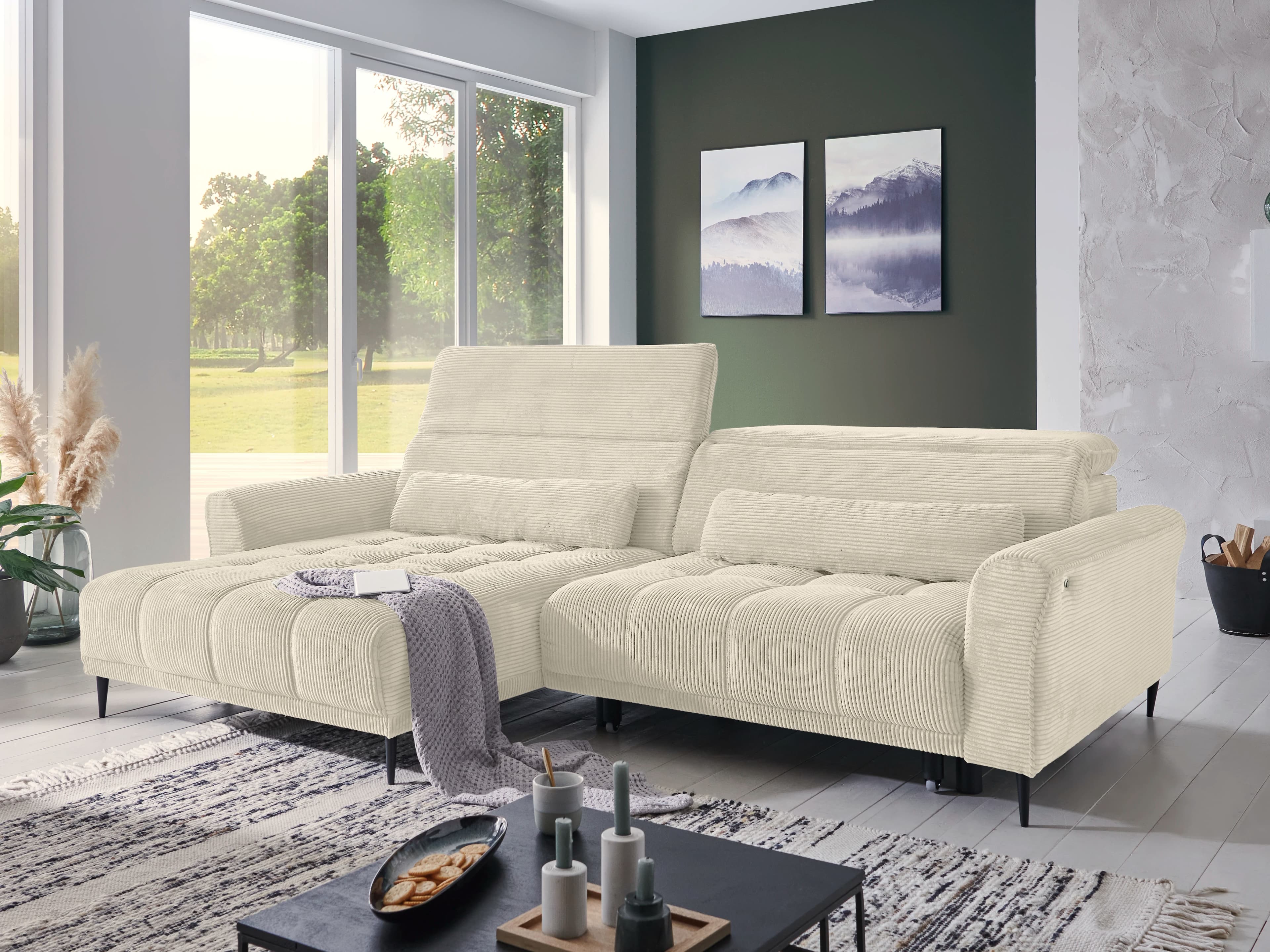 Ecksofa Ilaria | Weiß