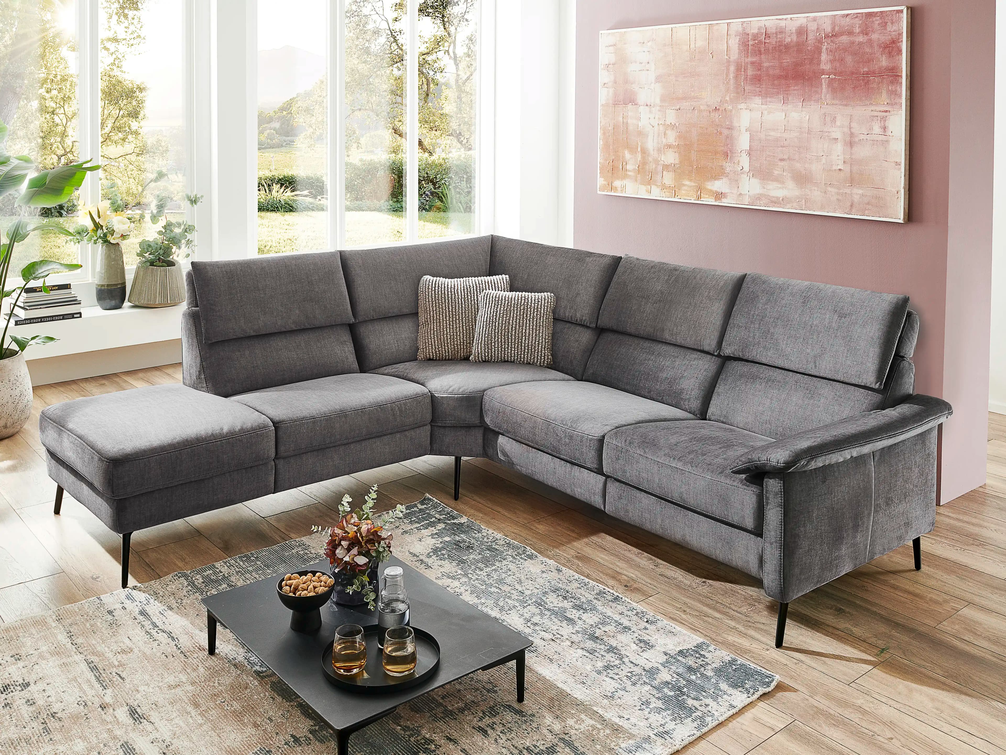 Ecksofa Pirk | Grau
