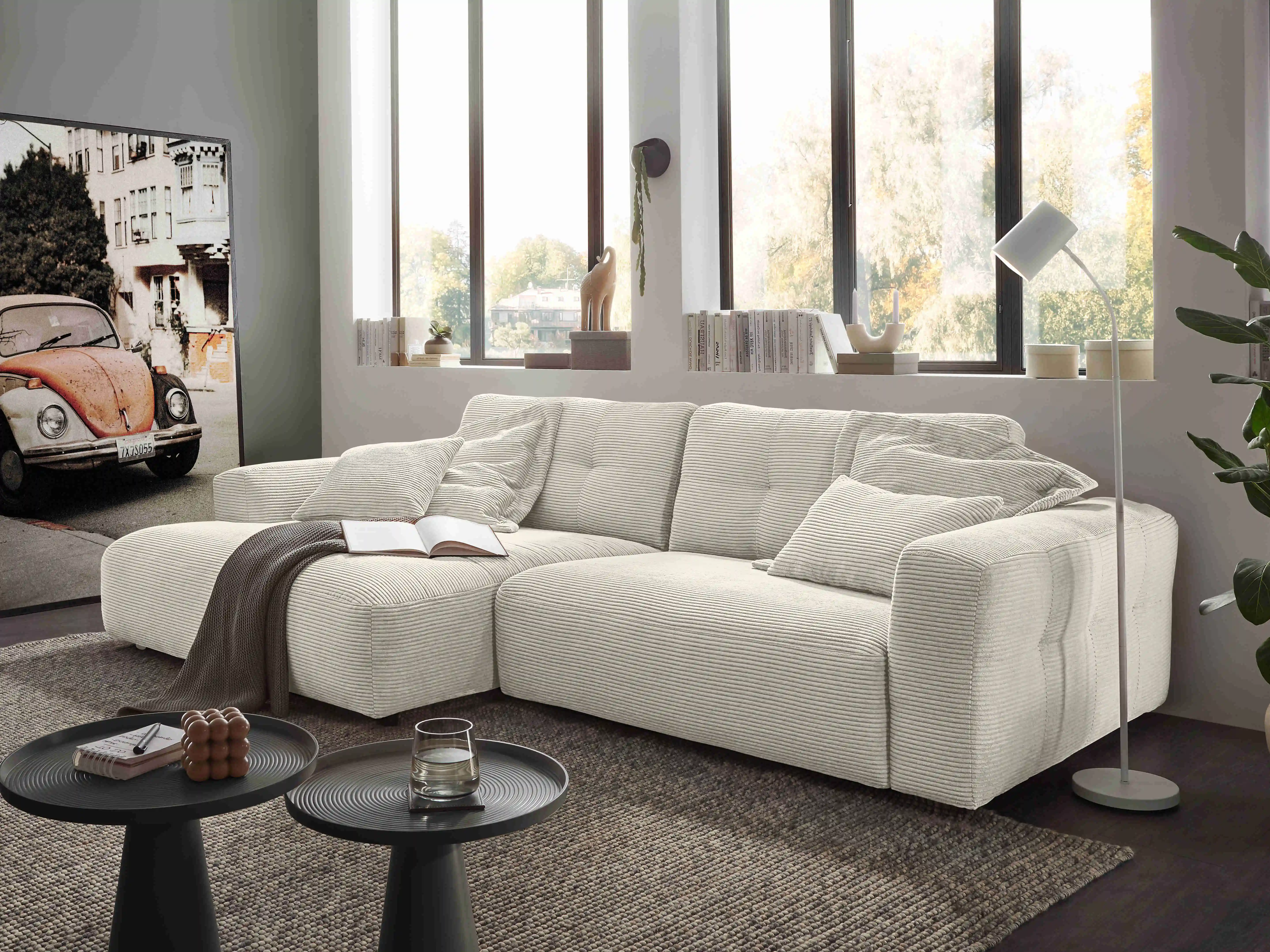 Ecksofa Cally III | Weiß