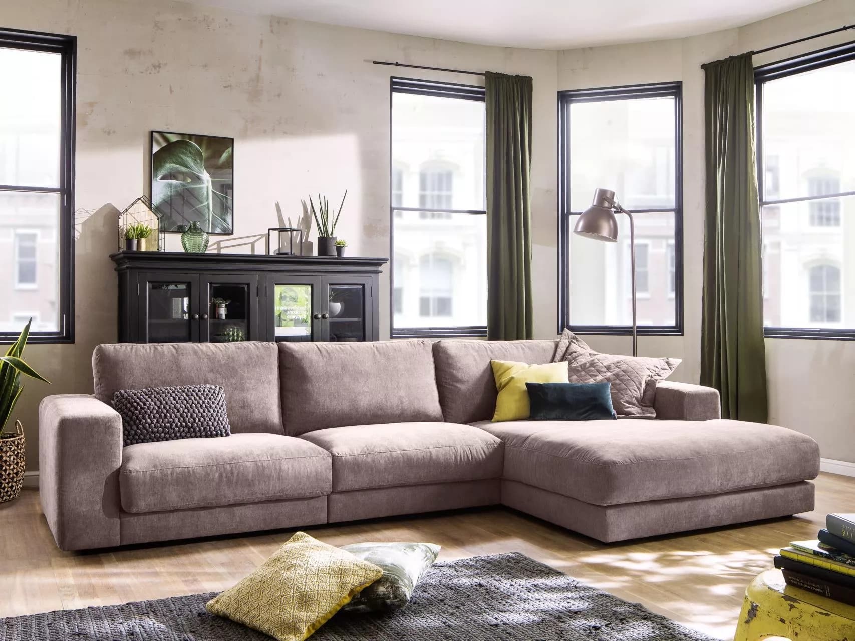 Ecksofa Caldiero IV | Rosa