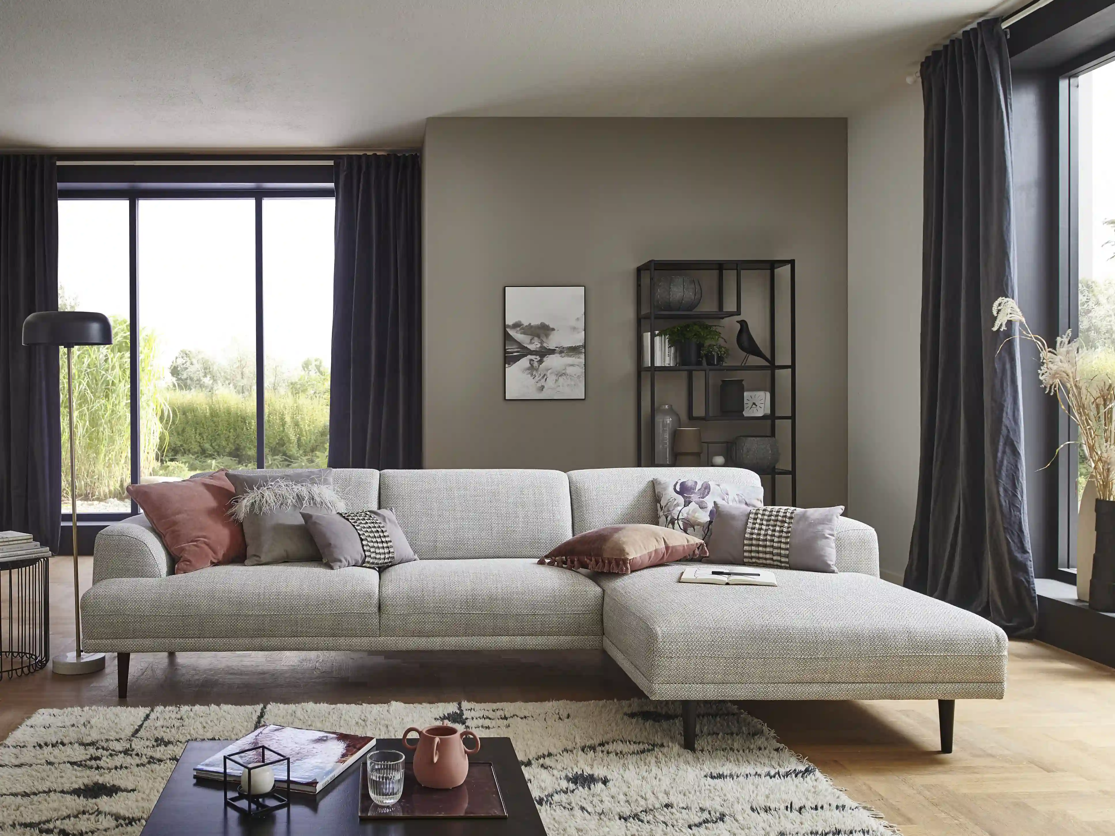 Ecksofa Karbone VI | Grau