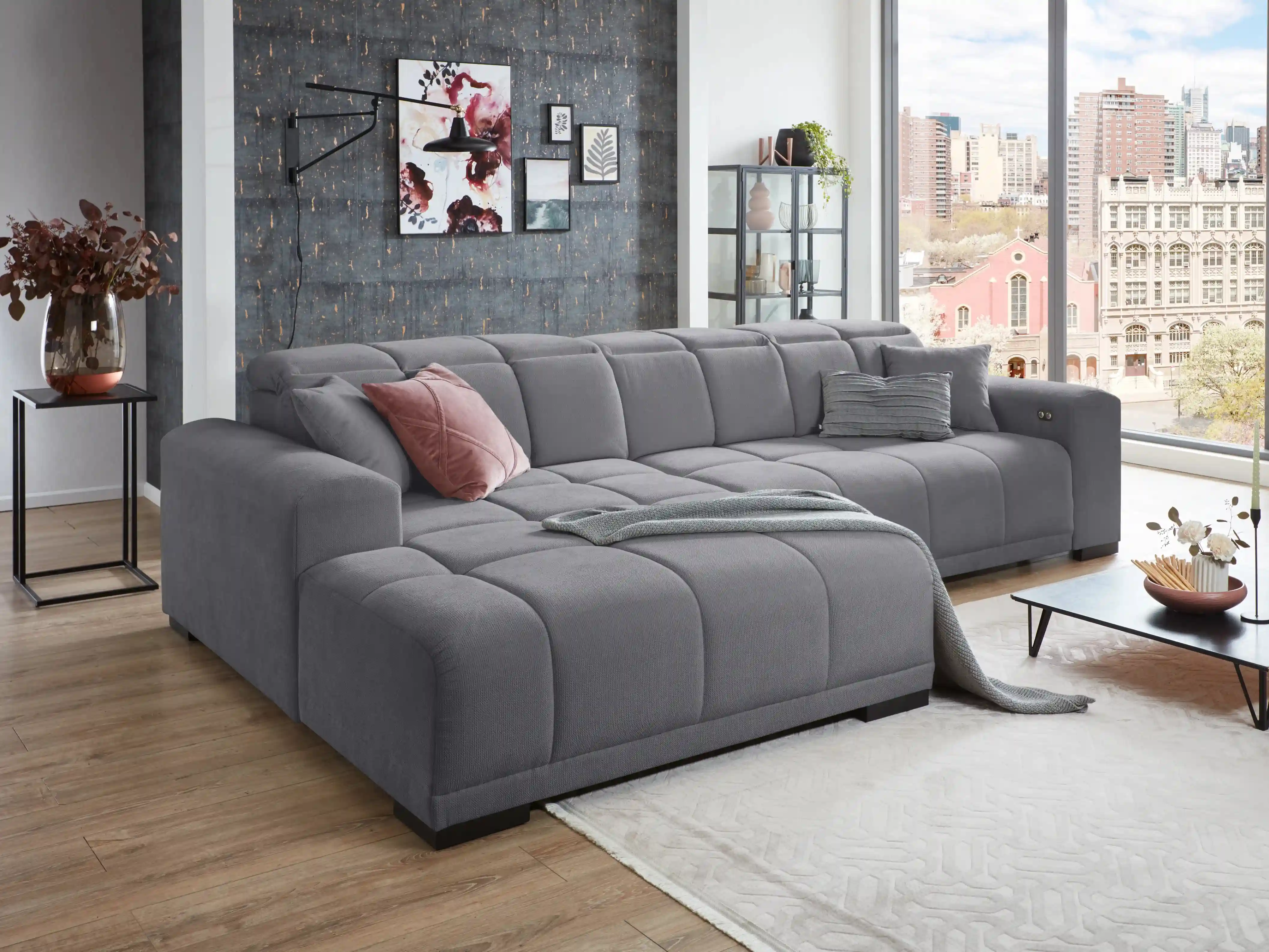 Ecksofa Imano | Grau